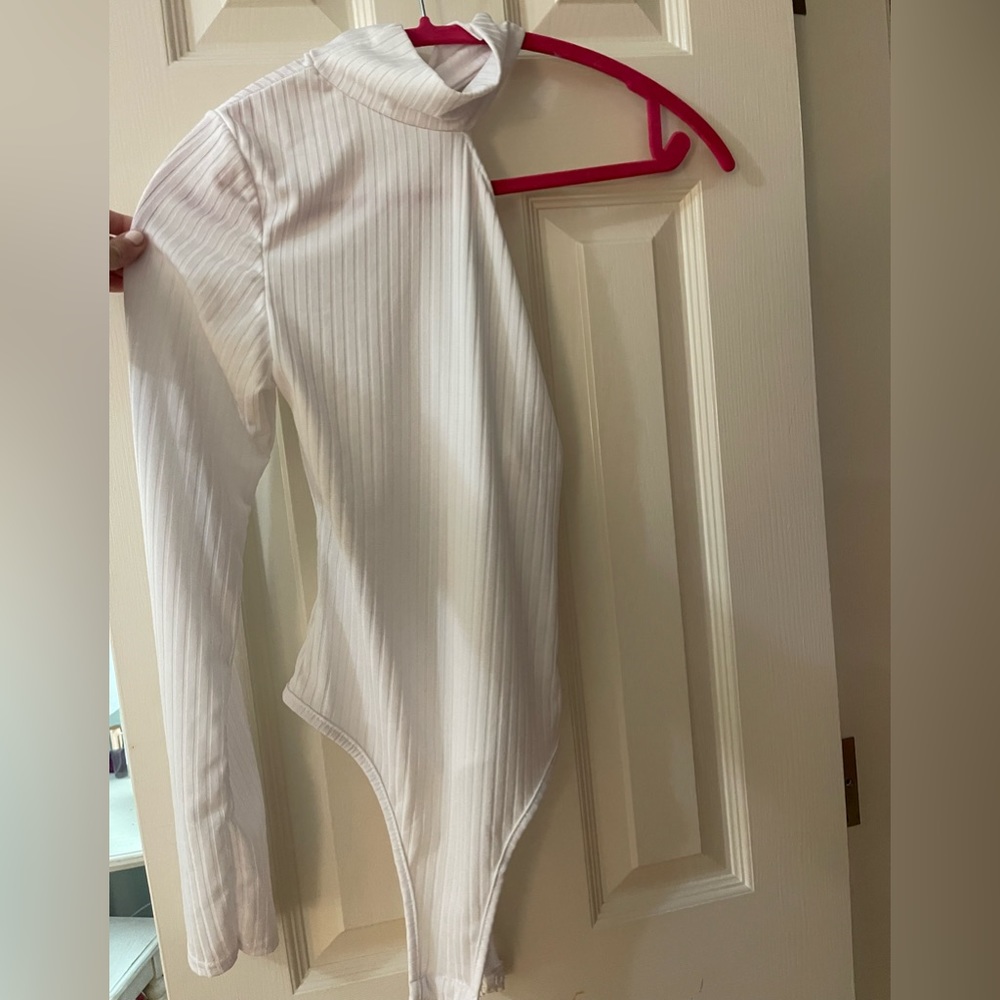 Misguided ribbed one shoulder bodysuit